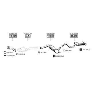 Išmetimo sistema ASMET RE101800