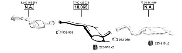 Išmetimo sistema ASMET RE101850