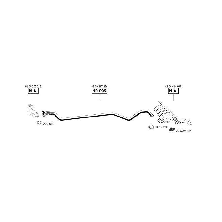 Išmetimo sistema ASMET RE102000