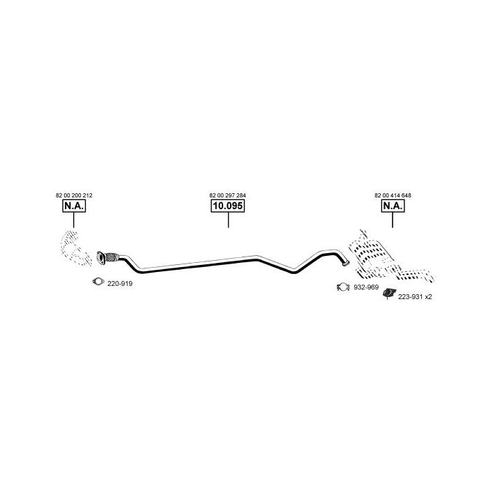 Išmetimo sistema ASMET RE102020