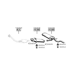 Išmetimo sistema ASMET RE102220