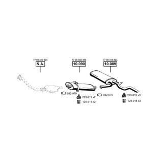 Išmetimo sistema ASMET RE102225