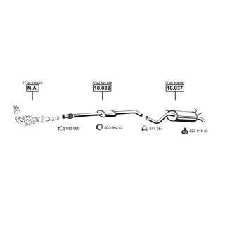 Išmetimo sistema ASMET RE102330