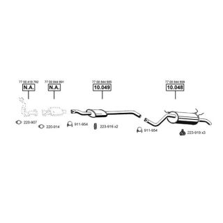 Išmetimo sistema ASMET RE102370