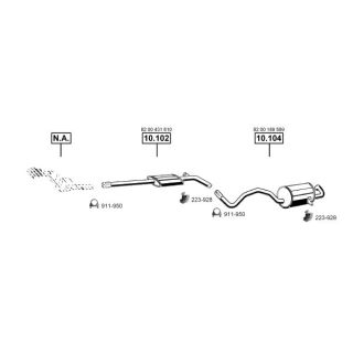 Išmetimo sistema ASMET RE102460