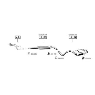 Išmetimo sistema ASMET RE102470
