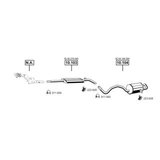 Išmetimo sistema ASMET RE102495