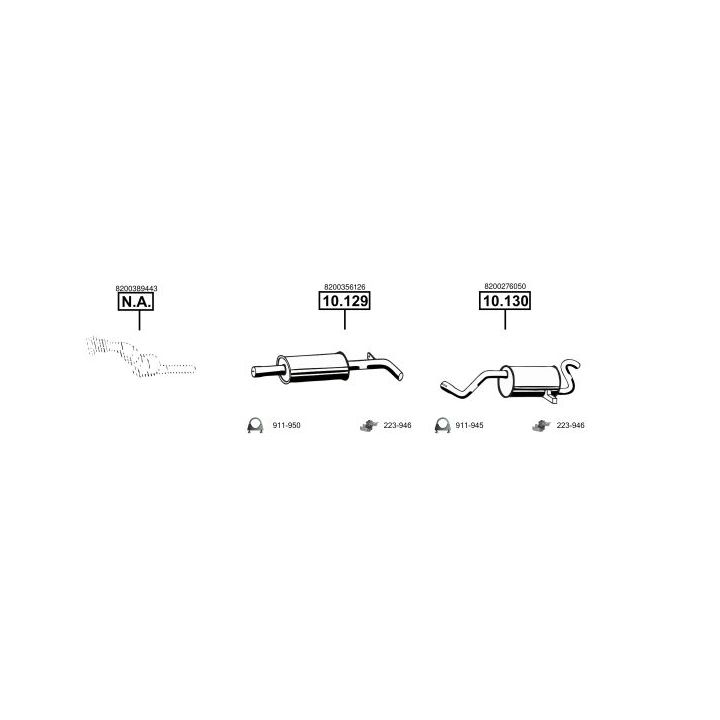 Išmetimo sistema ASMET RE102700