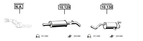 Išmetimo sistema ASMET RE102710