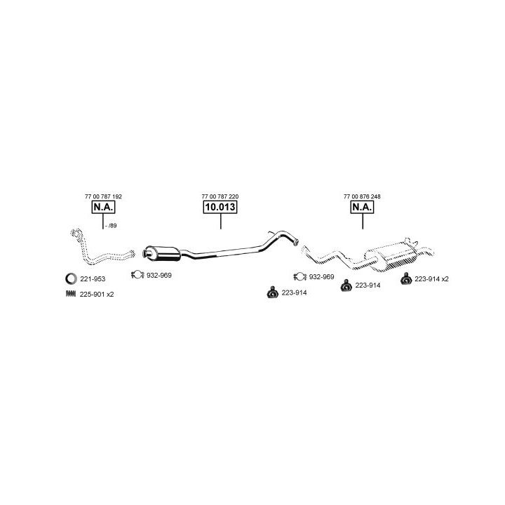 Išmetimo sistema ASMET RE103920