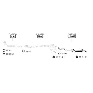 Išmetimo sistema ASMET RE103930