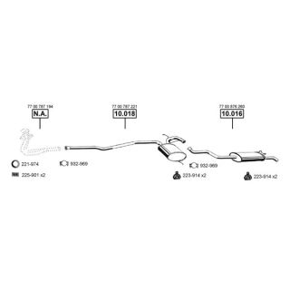 Išmetimo sistema ASMET RE103945