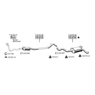 Išmetimo sistema ASMET RE104115