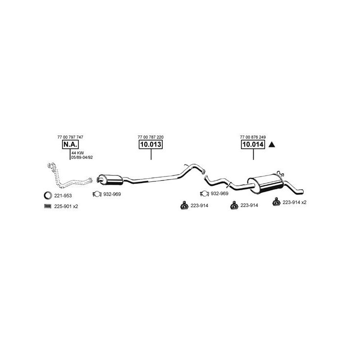 Išmetimo sistema ASMET RE104115