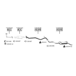 Išmetimo sistema ASMET RE104125