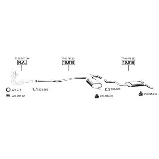 Išmetimo sistema ASMET RE104170