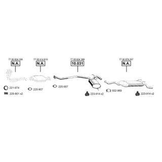 Išmetimo sistema ASMET RE104185