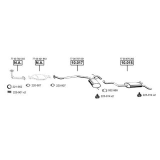 Išmetimo sistema ASMET RE104190