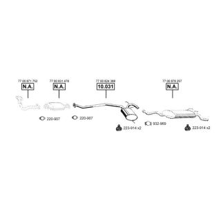 Išmetimo sistema ASMET RE104230