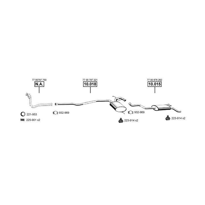 Išmetimo sistema ASMET RE104250