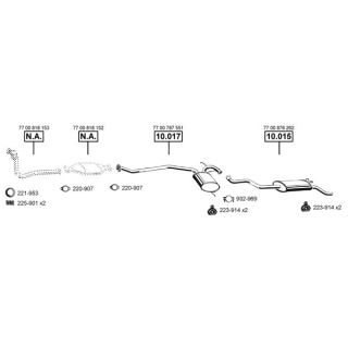 Išmetimo sistema ASMET RE104255