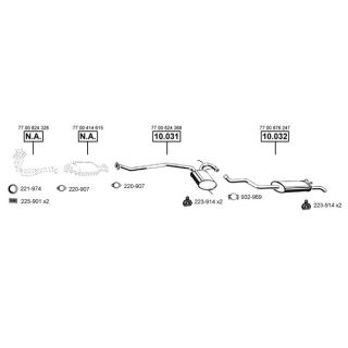 Išmetimo sistema ASMET RE104300