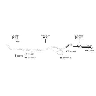 Išmetimo sistema ASMET RE104580