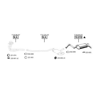 Išmetimo sistema ASMET RE104615