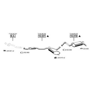 Išmetimo sistema ASMET RE104630
