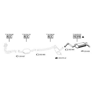 Išmetimo sistema ASMET RE104635