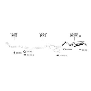 Išmetimo sistema ASMET RE104710