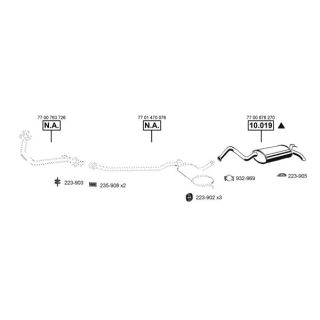 Išmetimo sistema ASMET RE104715