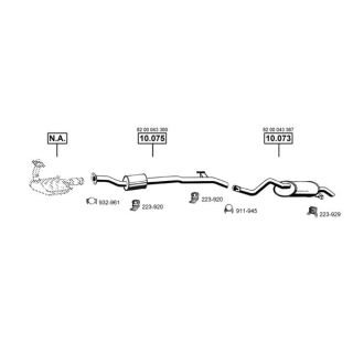 Išmetimo sistema ASMET RE105400