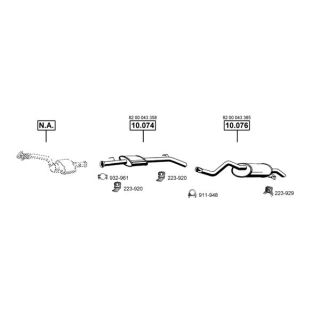 Išmetimo sistema ASMET RE105410