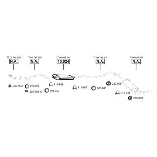 Išmetimo sistema ASMET RE105520