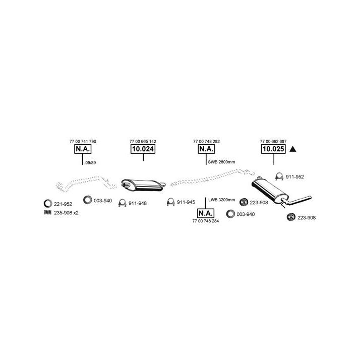 Išmetimo sistema ASMET RE105565