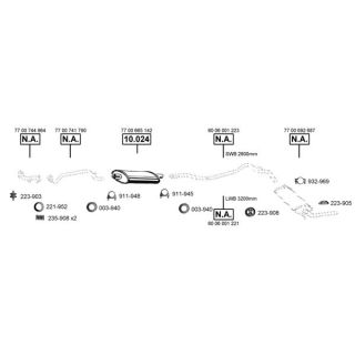 Išmetimo sistema ASMET RE105620