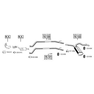 Išmetimo sistema ASMET RE105665