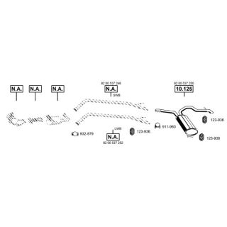 Išmetimo sistema ASMET RE105675