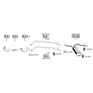Išmetimo sistema ASMET RE105677