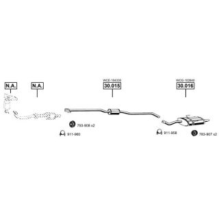 Išmetimo sistema ASMET RO300800