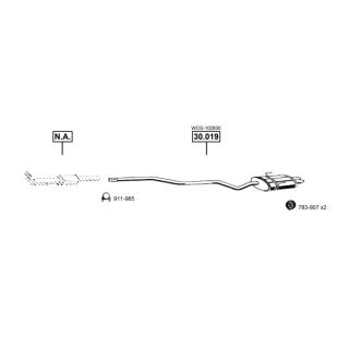 Išmetimo sistema ASMET RO300835