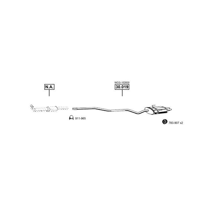 Išmetimo sistema ASMET RO300835