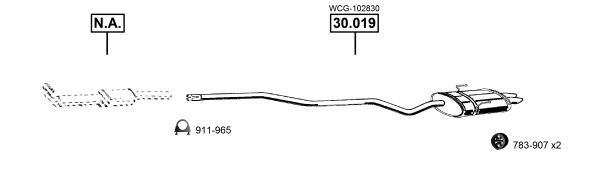 Išmetimo sistema ASMET RO300835