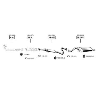 Išmetimo sistema ASMET RO301355