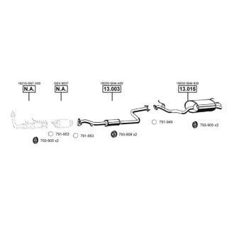 Išmetimo sistema ASMET RO302230