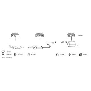 Išmetimo sistema ASMET SM500460