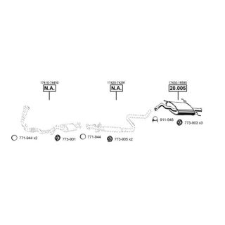 Išmetimo sistema ASMET TO200940