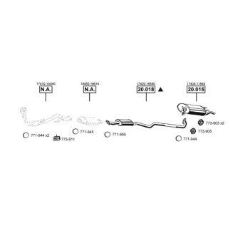 Išmetimo sistema ASMET TO202070