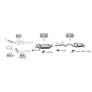 Išmetimo sistema ASMET VA038860